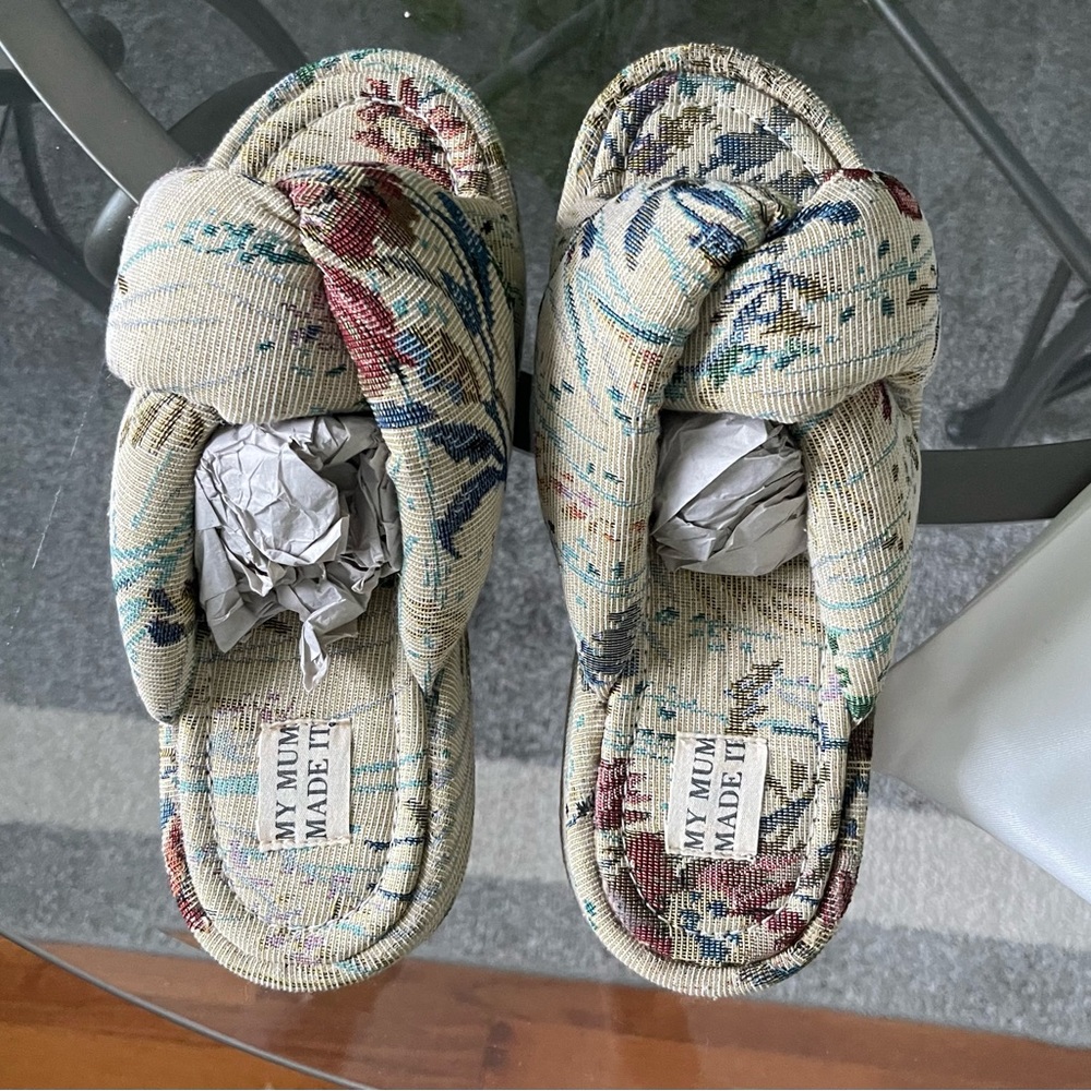 Platform slide sandals